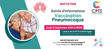 Soirée Vaccination contre le Pneumocoque