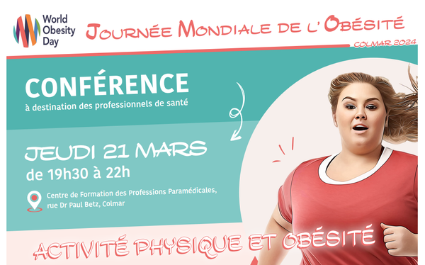 Journée Mondiale de l'Obésité à Colmar, le 21 et 22 mars 2024