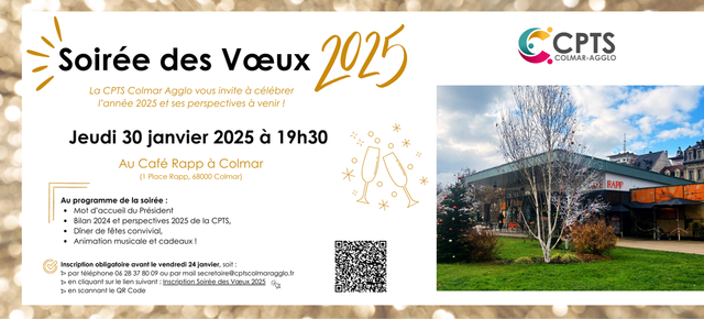 Soirée des Vœux 2025 de la CPTS Colmar Agglo