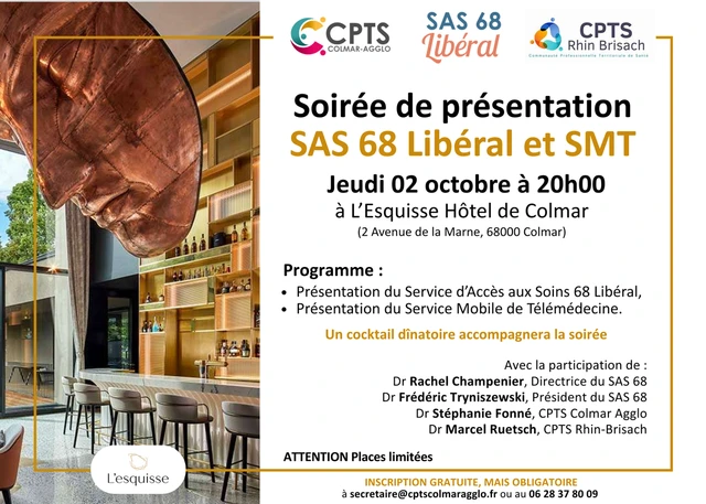 Soirée de présentation du SAS 68 Libéral et du Service Mobile de Télémédecine