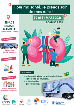 Action de prévention autour de la maladie rénale chronique grâce à l'Unité mobile M'Ta Santé !