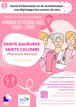 Stand d'information et de sensibilisation au dépistage du cancer du sein 