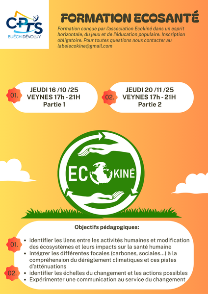 [Actu Pro] FORMATION ECOSANTE - Nouvelles dates !