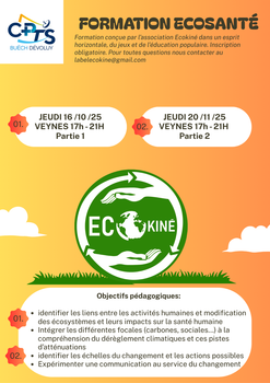 [Actu Pro] FORMATION ECOSANTE - Nouvelles dates !