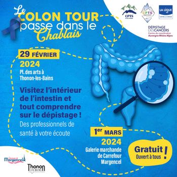 Le Côlon Tour®  sera présent dans le Chablais fin février ! 