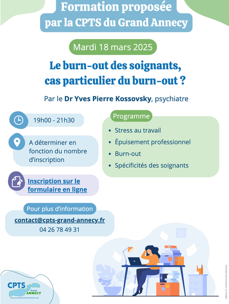 Formation "Le burn-out des soignants, cas particulier du burn-out ?"
