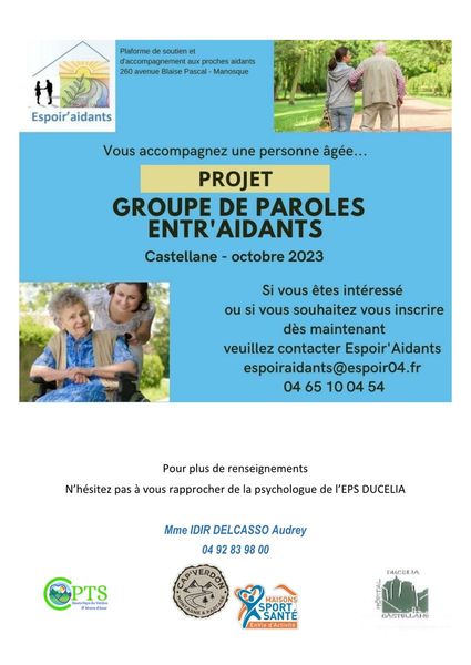 Projet groupe de paroles entr'aidants